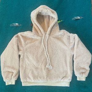 Saturday Sunday Fuzzy Hoodie Sweatshirt Size Small